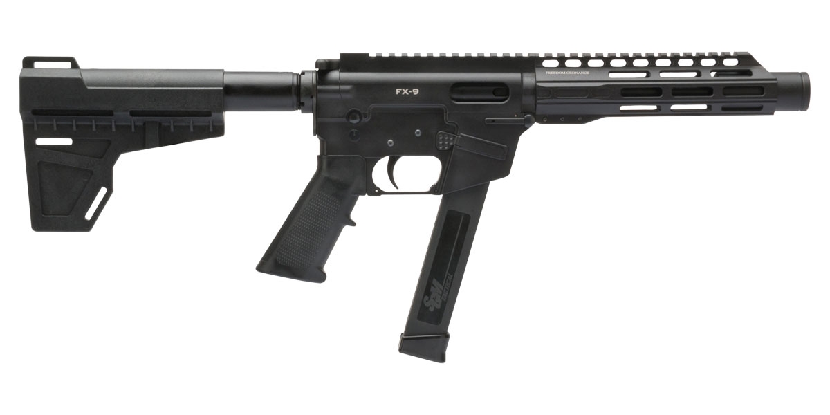 Freedom Ordnance FX-9 9mm AR Pistol 8" Barrel, Black - FX9P8 - Freedom Ordnance