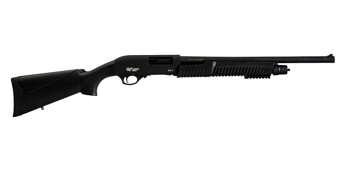 G-Force Arms GF3P Pump Action 12 Gauge Shotgun, Black - GF3P1220 - G-Force
