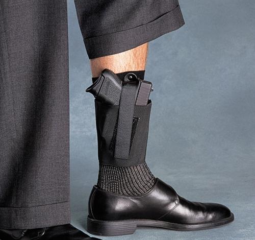 Galco Cop Ankle Band Holster- For Glock 26/27, Black (Right)- CAB2L - Galco