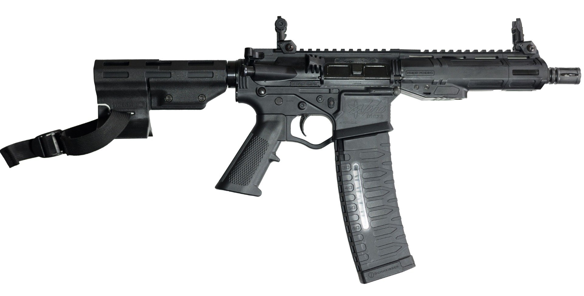 ATI Alpha Maxx 5.56X45mm 7.5" 60rd Pistol, Black - GAX5567ML60TB