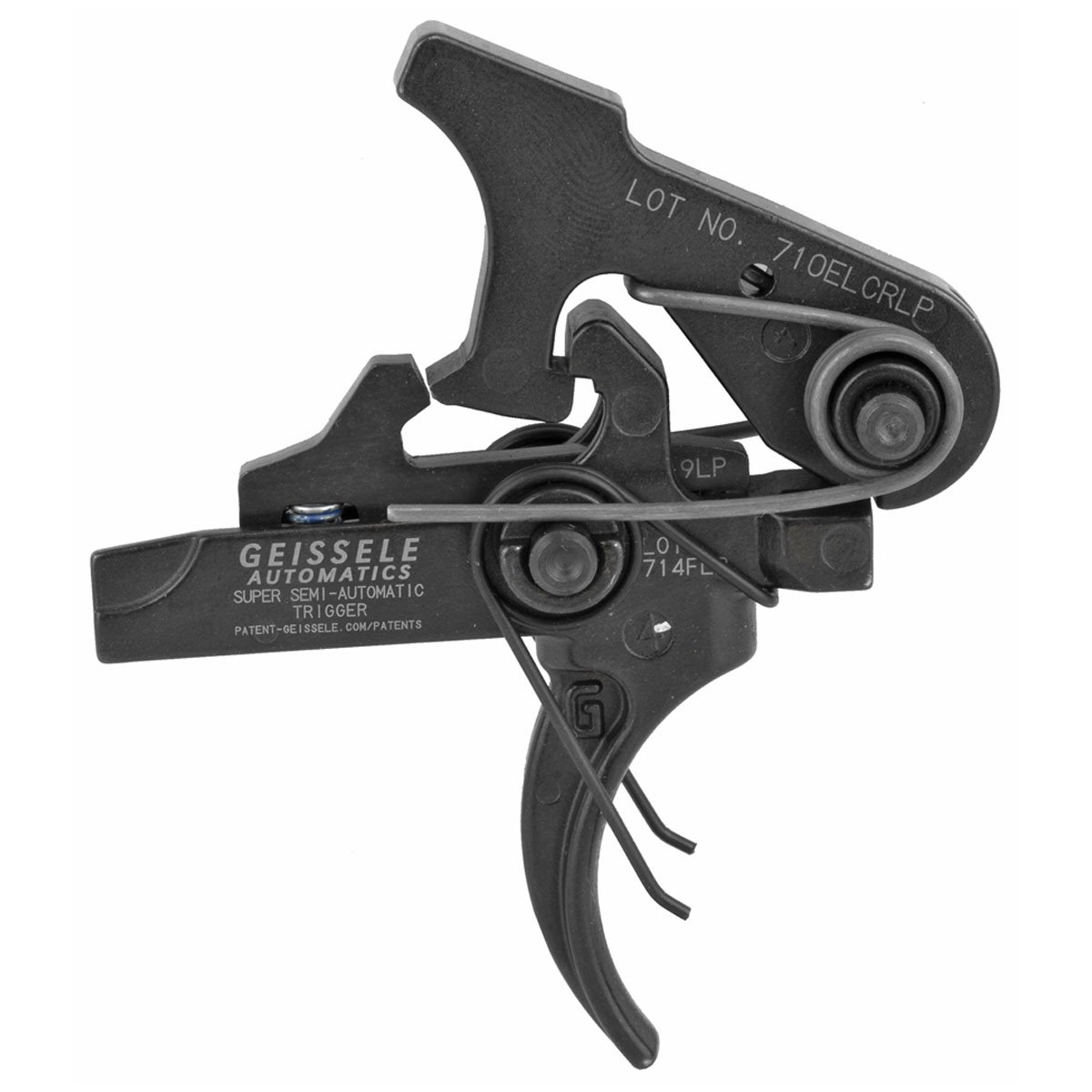 Geissele Automatics SSA Large Pin Curved AR-15 Trigger, Black - 05-123 - Geissele