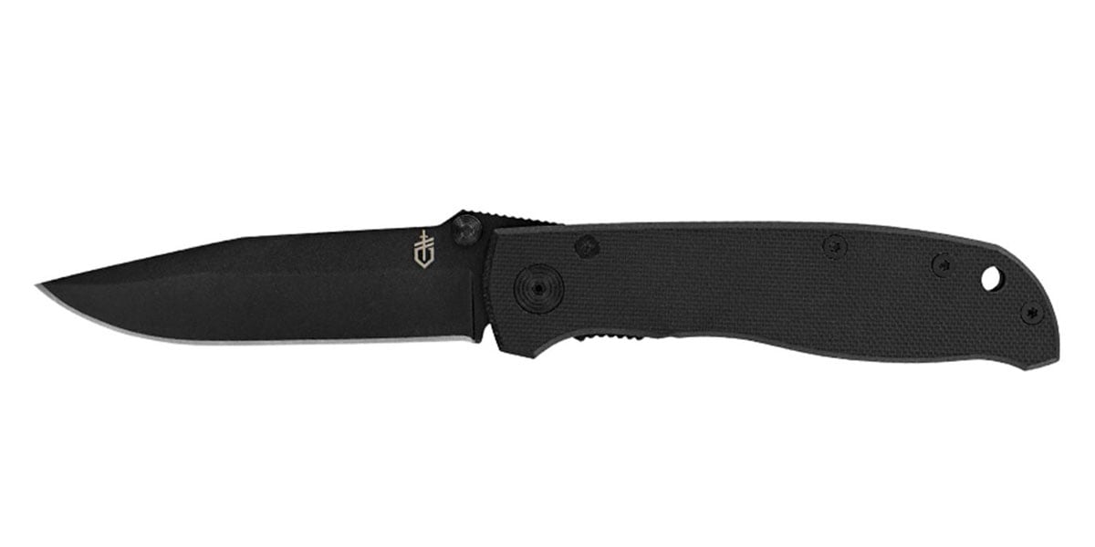Gerber Air Ranger G-10 Drop Point Folding Knife, Black - 31-002950 - Gerber