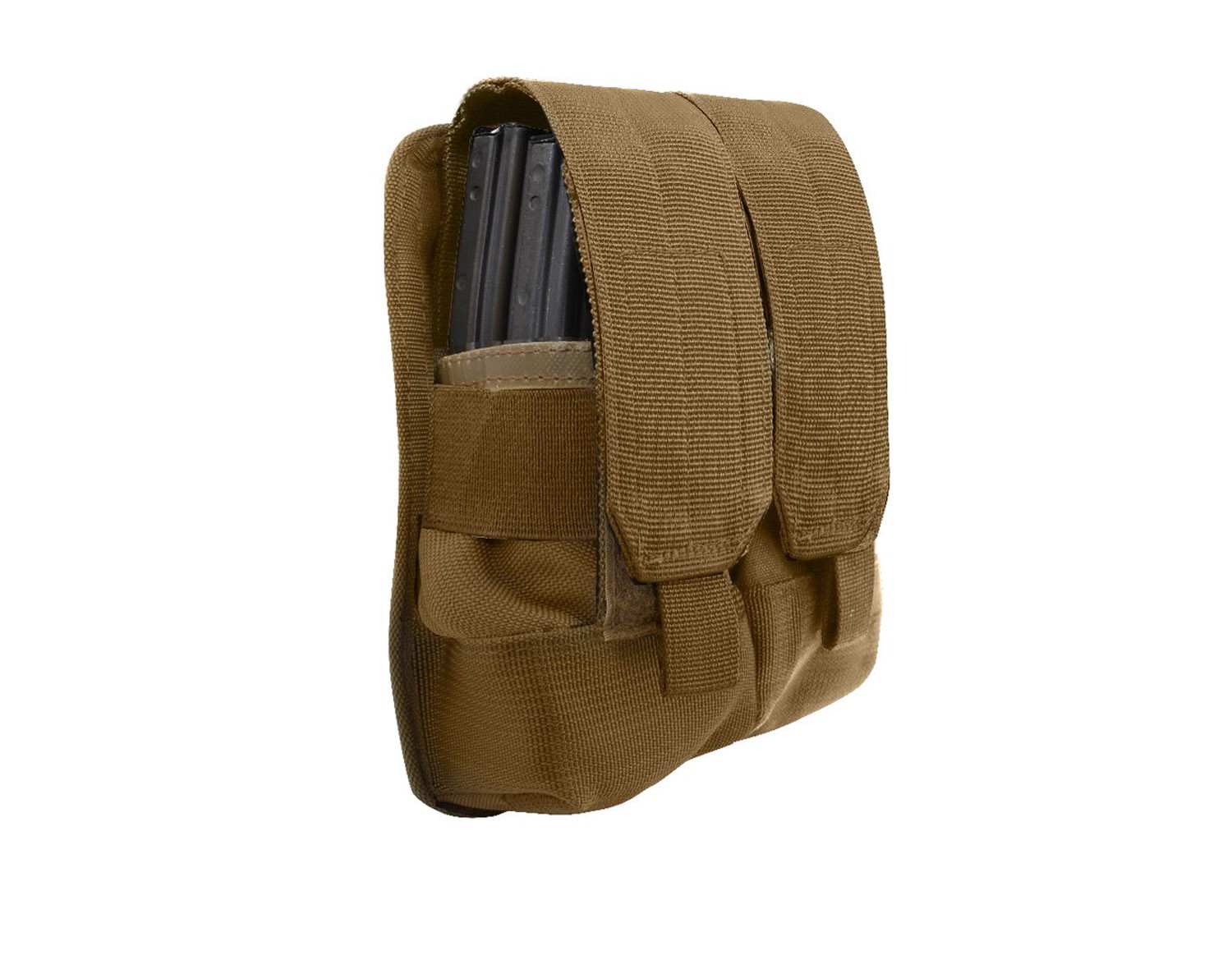 Rothco Rothco Molle Universal Double Rifle Mag Pouch - Coyote Brown