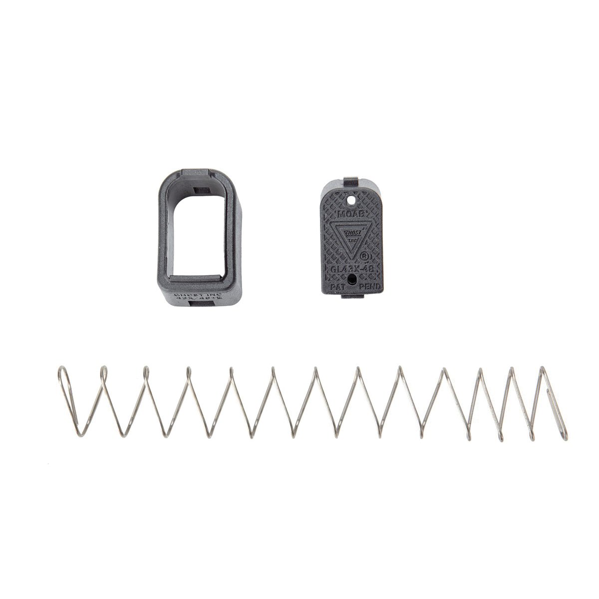 Ghost Inc. LoViz MOAB Magazine Extension Fits Glock G43X/G48, Black - Ghost Inc.