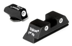 Trijicon GL04:  3 Dot Green Front & Green Rear Night Sights For Glock - Trijicon