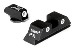 Trijicon GL04:  3 Dot Green Front & Green Rear Night Sights For Glock