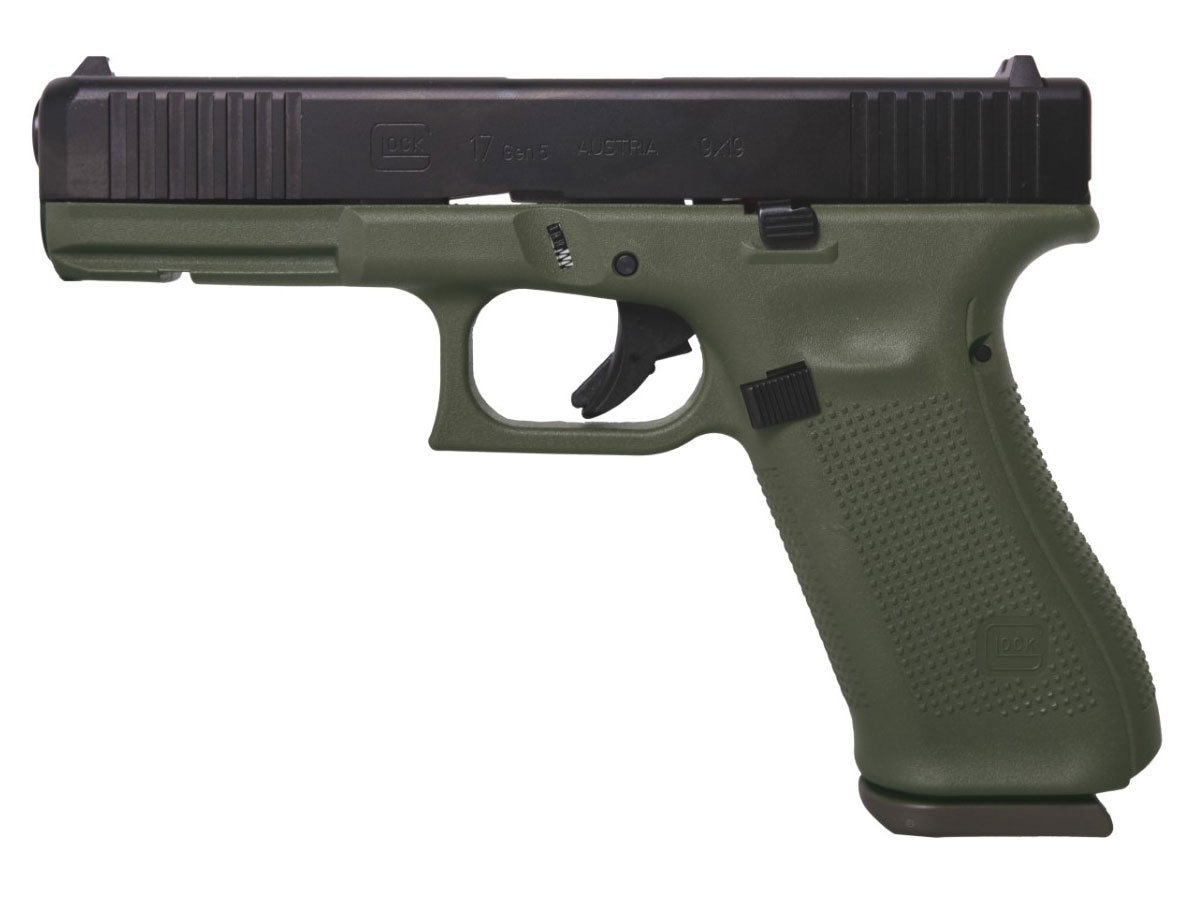 Glock 17 Gen 5 9mm Pistol, Battlefield Green - PA175S203BFG - Glock