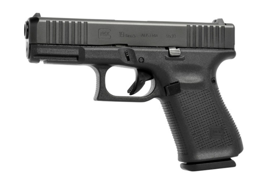 Glock 19 Gen 5 FS 9mm Pistol With Glock Night Sights, Black - PA195S703 - Glock