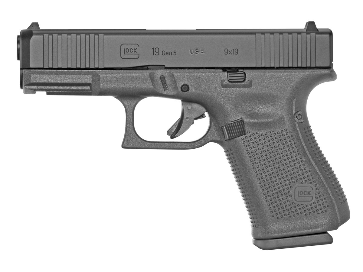 Glock 19 Gen 5 FS 9mm Pistol, Black - UA195S203 - Glock