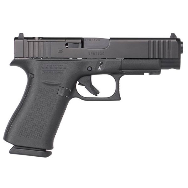 Glock 48 MOS FS 9mm Pistol, Black - UA4850201FRMOS - Glock