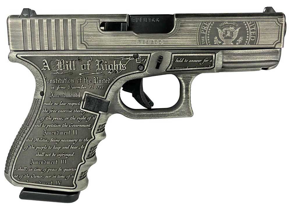 Glock G19 Gen3 9mm Pistol Trump 2024 4" 15rd - PI19502T24 - Glock