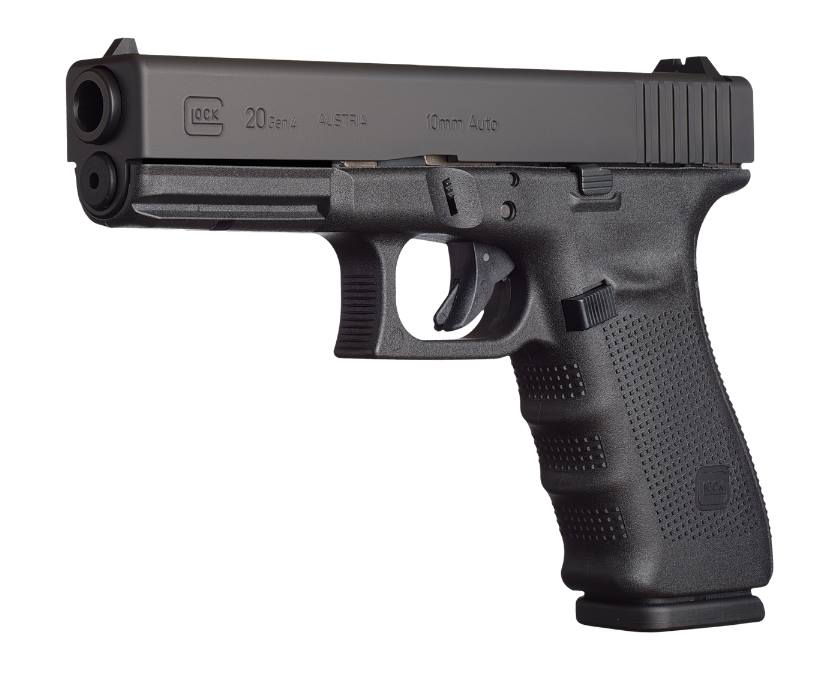 Glock G20 Gen4 4.61" 10mm 15rd Pistol, Black with Glock Night Sights - PG2050703 - Glock