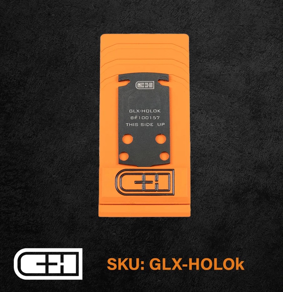 C&H Precision Optic Plate - Glock 43X MOS TO 407/507K - GLX-HOLOk-V2 - C&H Precision