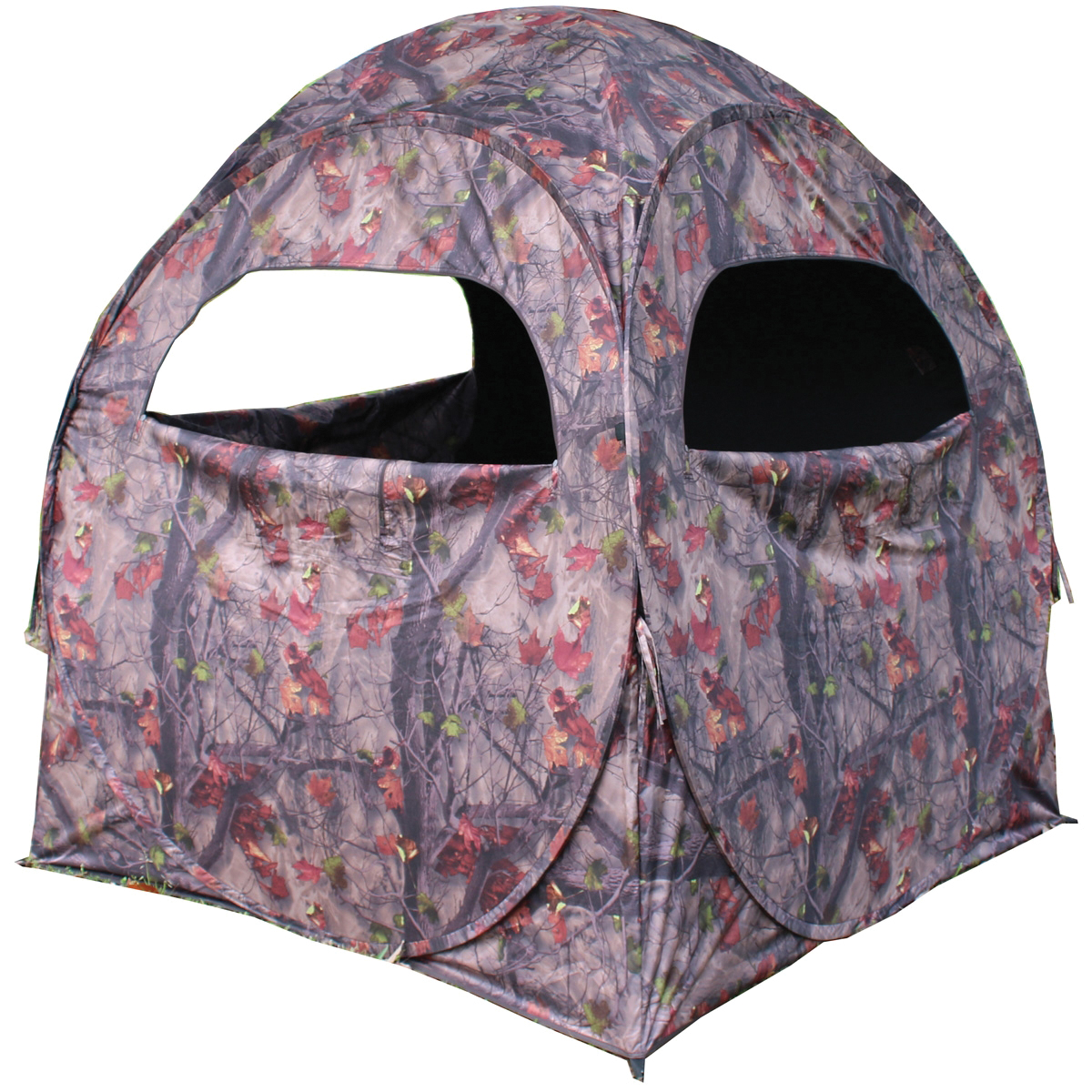 HME Spring Steel 75 58" x 58" x 57" Ground Blind, Stick and Limb Camouflage - Hme