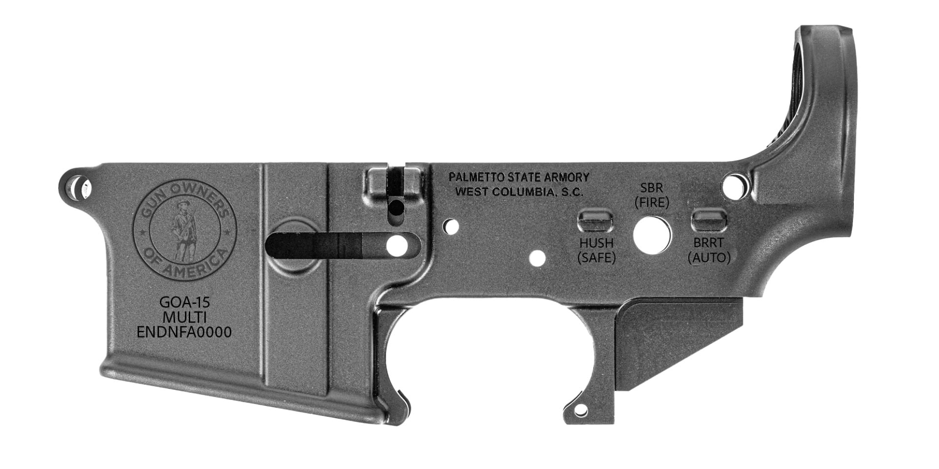 Fundraiser: PSA AR-15 "GOA-15" Stripped Lower Receiver - Palmetto State Armory