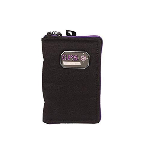 GPS 5" x 1.50" x 8" Medium Pistol Sleeve w/Locking Zipper, Purple - Gps