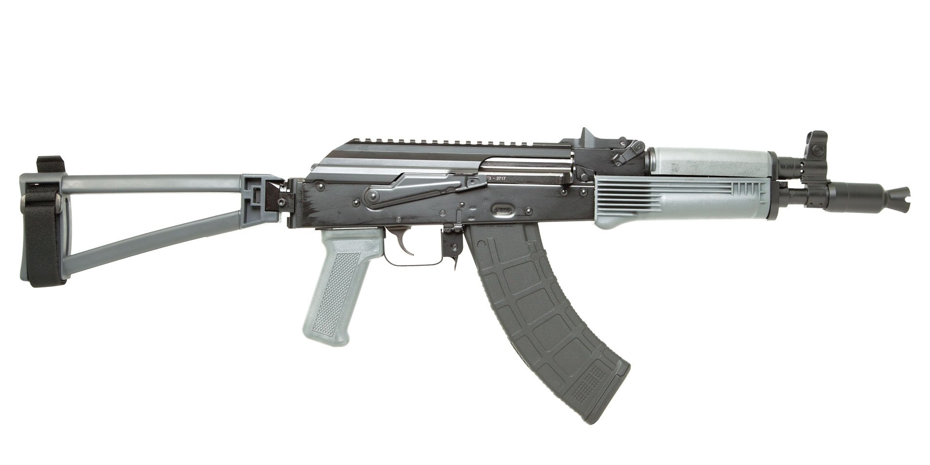 PSA AK-P GF3 Classic Triangle Side Folding Pistol, Gray - Palmetto State Armory