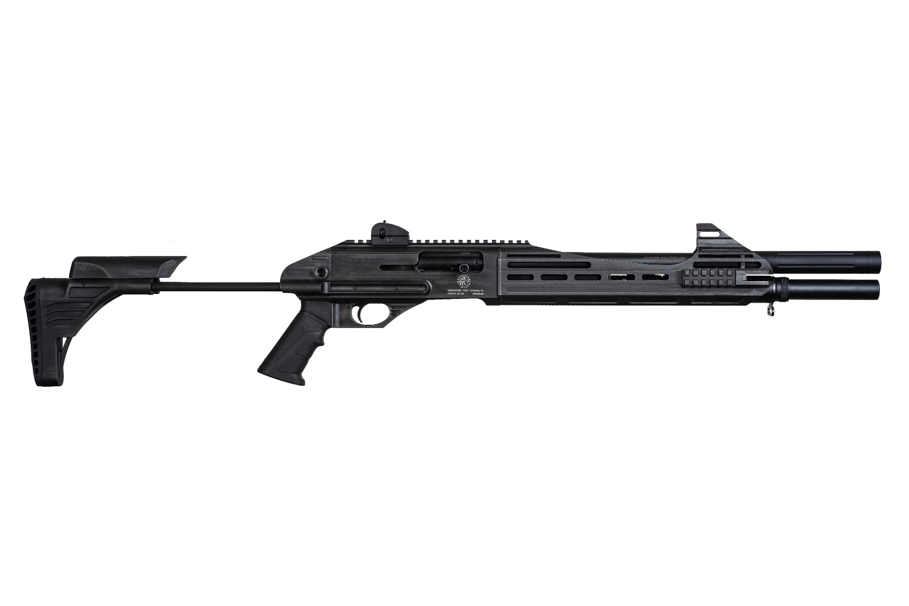 Garaysar Fear-112 12 Gauge 18.5" 4rd Semi-Auto Shotgun, Gray Battleworn - Garaysar