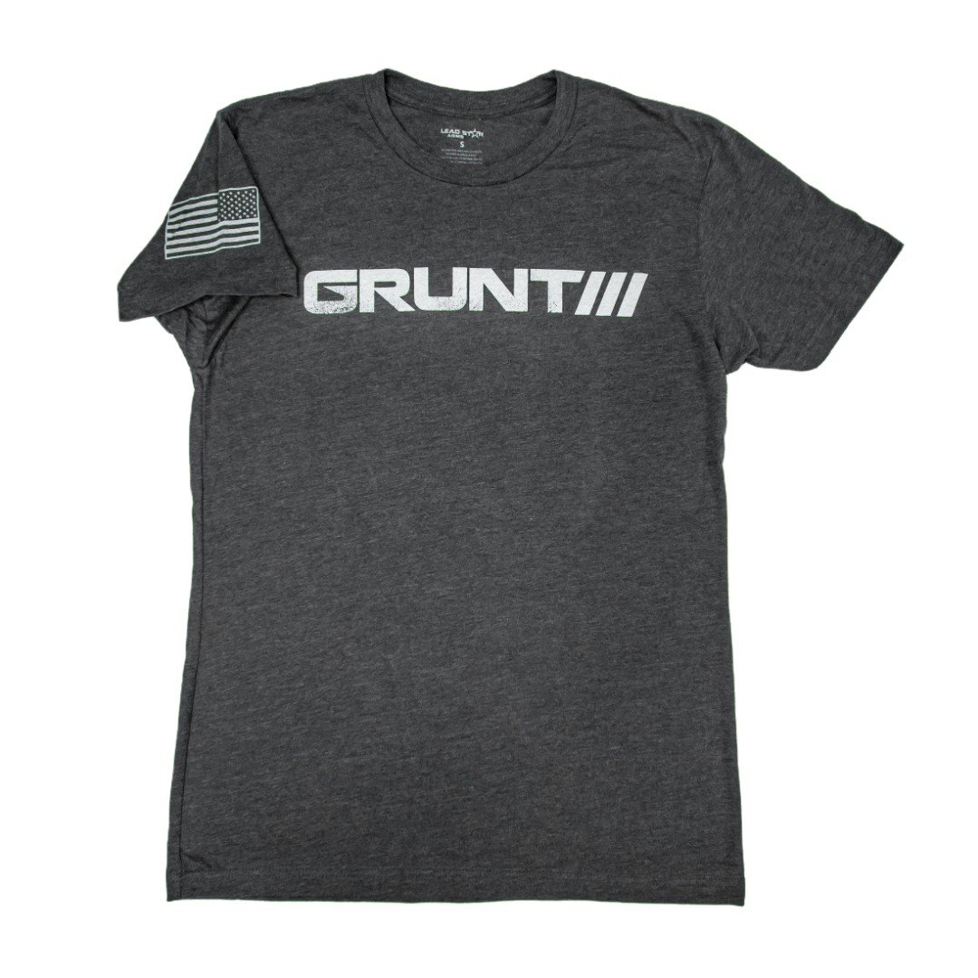 Lead Star Arms Logo T-Shirt, Gray - XL