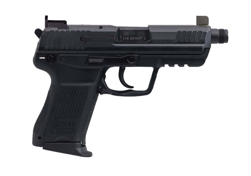 H&K HK45 Compact Tactical V7 LEM DAO TB .45 ACP Pistol, Black - 81000024 - H&K