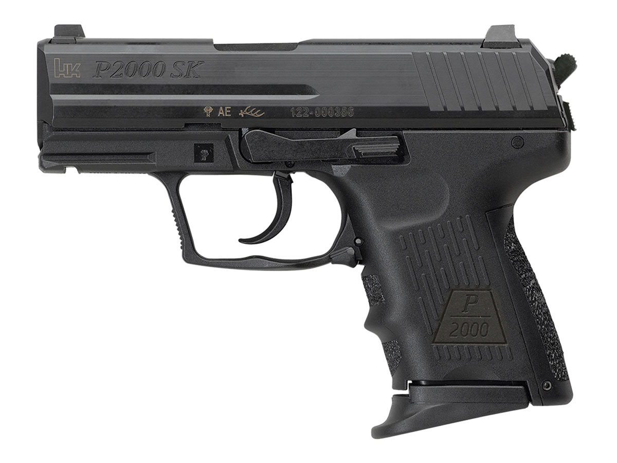 H&K P2000 SK V3 DA/SA 10 Round 9mm Pistol, Black - 81000055 - H&K