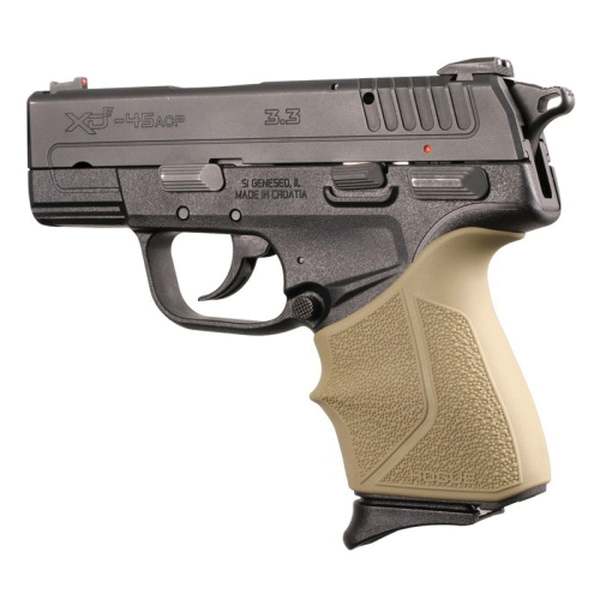 Hogue Handall Beavertail Grip Sleeve Fits Springfield Armory XD-E, Flat Dark Earth
