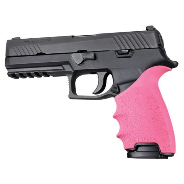 Hogue Handall Beavertail Grip Sleeve Fits Sig Sauer P320 Full-Size, Pink