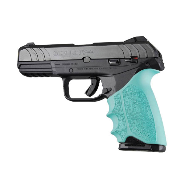Hogue Handall Beavertail Grip Sleeve Fits Ruger Security-9 Standard, Aqua - Hogue