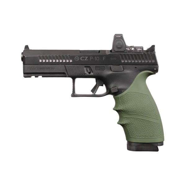 Hogue Handall Beavertail Grip Sleeve Fits CZ P-10 F, OD Green