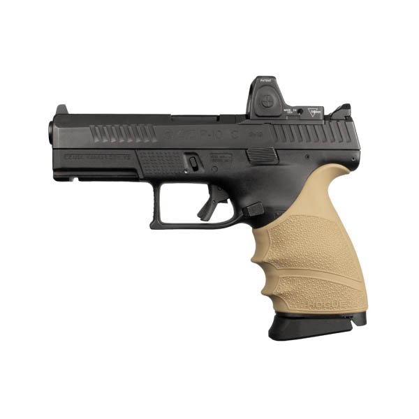 Hogue Handall Beavertail Grip Sleeve Fits CZ P-10 C, Flat Dark Earth