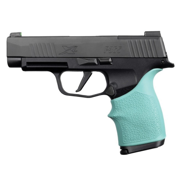 Hogue Handall Beavertail Grip Sleeve Fits Sig Sauer P365X/XL, Aqua
