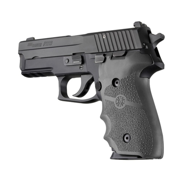 Hogue Grip w/Finger Groove Fits Sig Sauer P228/P229 DA/SA/DAK, Slate Gray