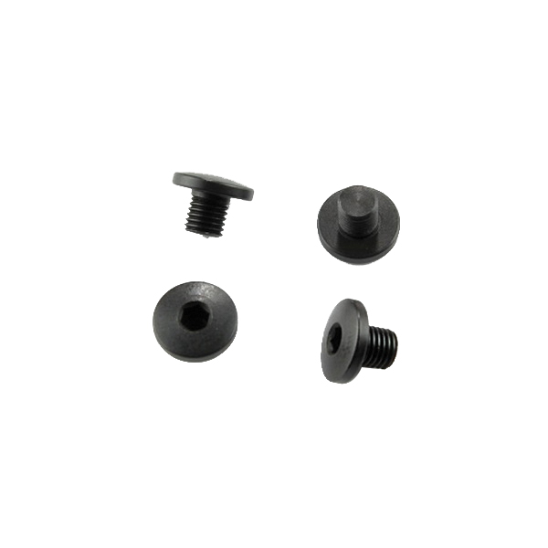 Hogue 416 Stainless Steel 4-Piece Hex Head Short Screw, Black - Hogue