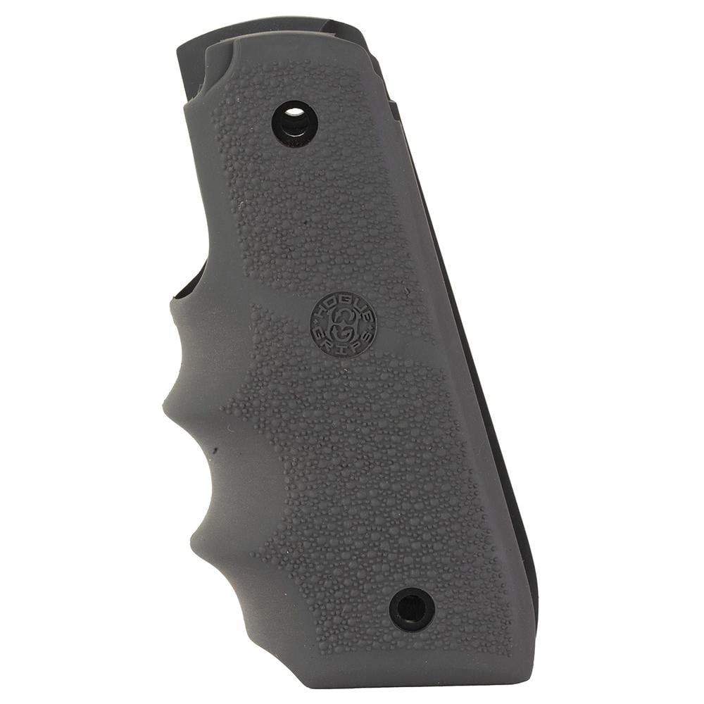 Hogue Grip w/Finger Groove Fits Ruger MK IV 22/45, Slate Gray