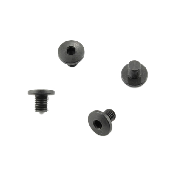 Hogue 416 Stainless Steel 4-Piece Long Head Hex Screw, Black - Hogue