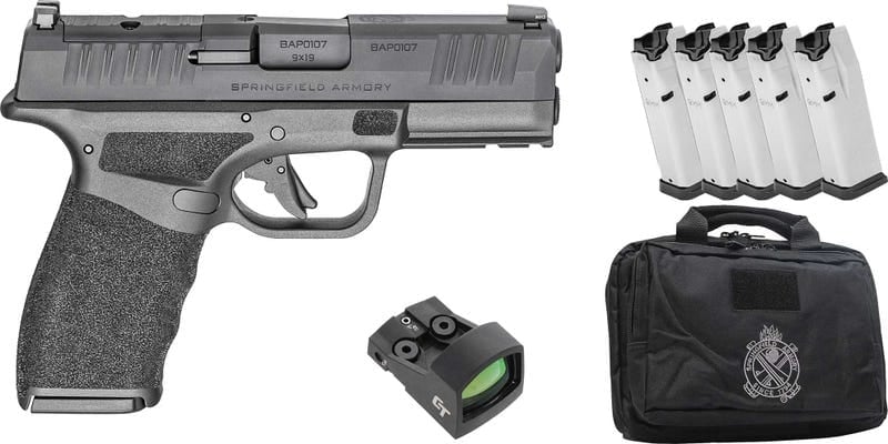 Springfield Armory Hellcat Pro OSP Gear Up 25 9mm 3.70" 15rds, Black