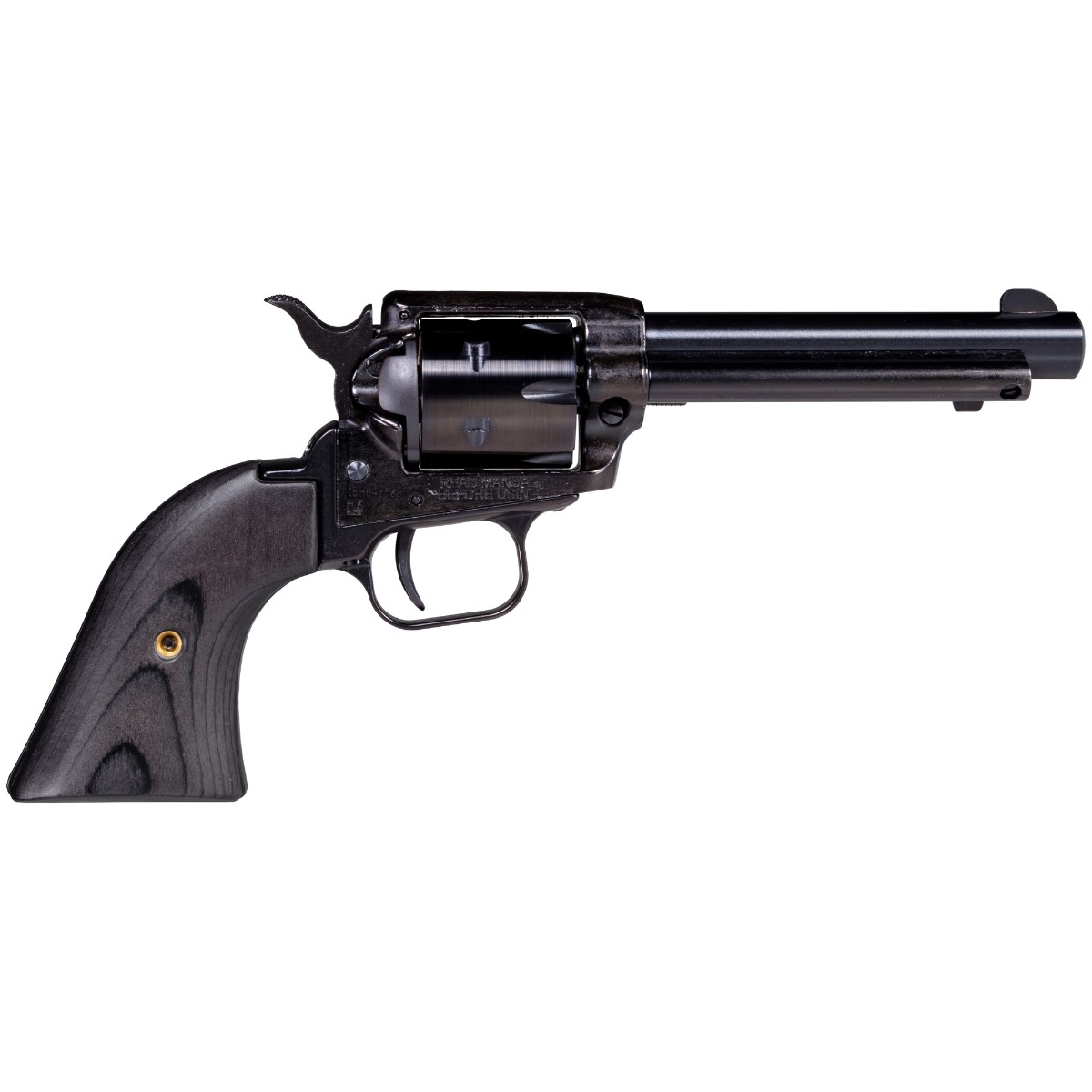 Heritage Rough Rider .22LR Revolver, 4.75" Barrel, Fixed Sights, Black - RR22B4BBK - Heritage