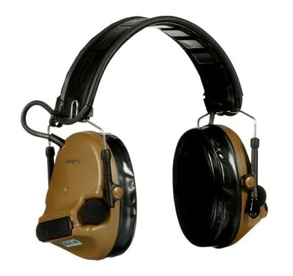 Peltor ComTac V Hearing Defender Headset Adult/23/20/22 dB, Coyote Brown - MT20H682FB09CY - Peltor