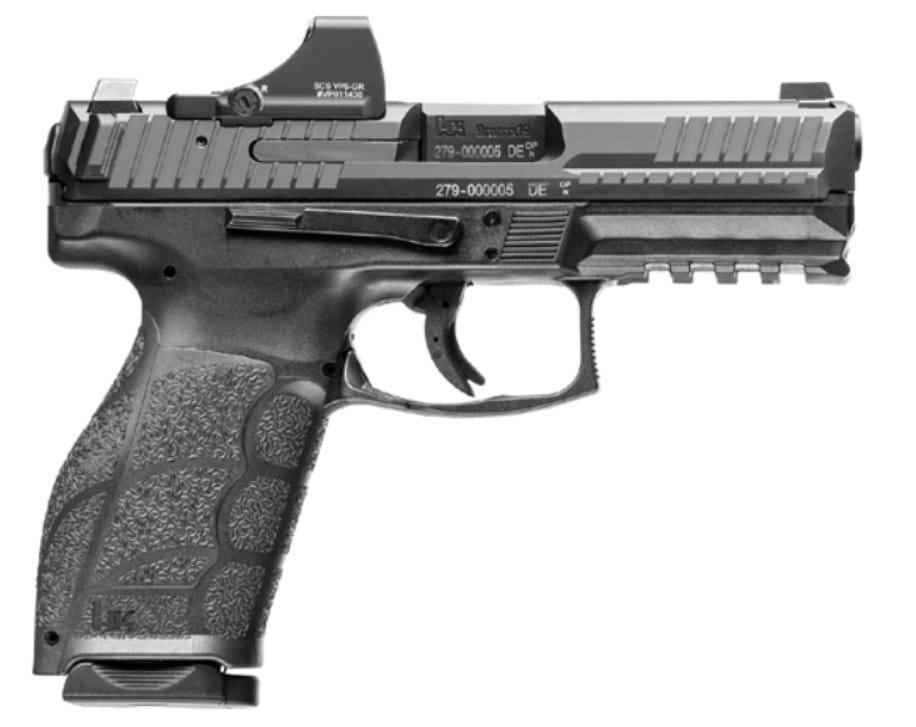 HK VP9A1 X 4.09" 9MM 17rd/20rd Pistol w/Holosun SCS, Black - 81001213 - H&K