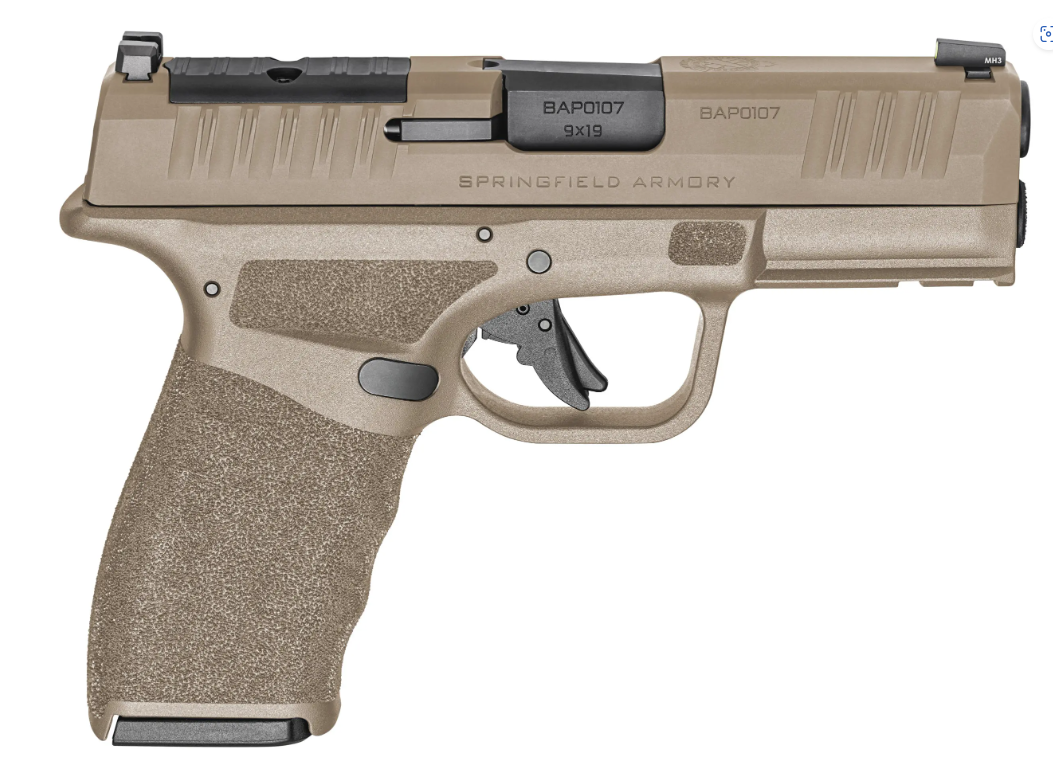 Springfield Pistol Hellcat Pro 9mm FDE OSP (4) 17rd (1) 15rd 3.7" Gear Up - HCP9379FOSP-GU24 - Springfield Armory