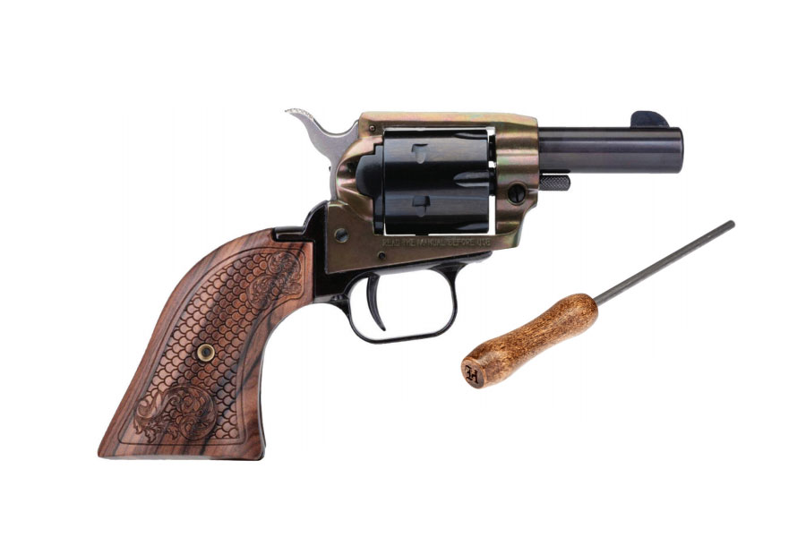 Heritage Rough Rider Barkeep 2" .22LR Revolver, Scroll Wood Grips - BK22CH2WBRN10 - Heritage