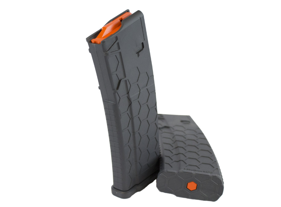 Hexmag Series 2 AR-15 30rd Magazine, Gray - HX30-ARSS2-GRY - Hexmag