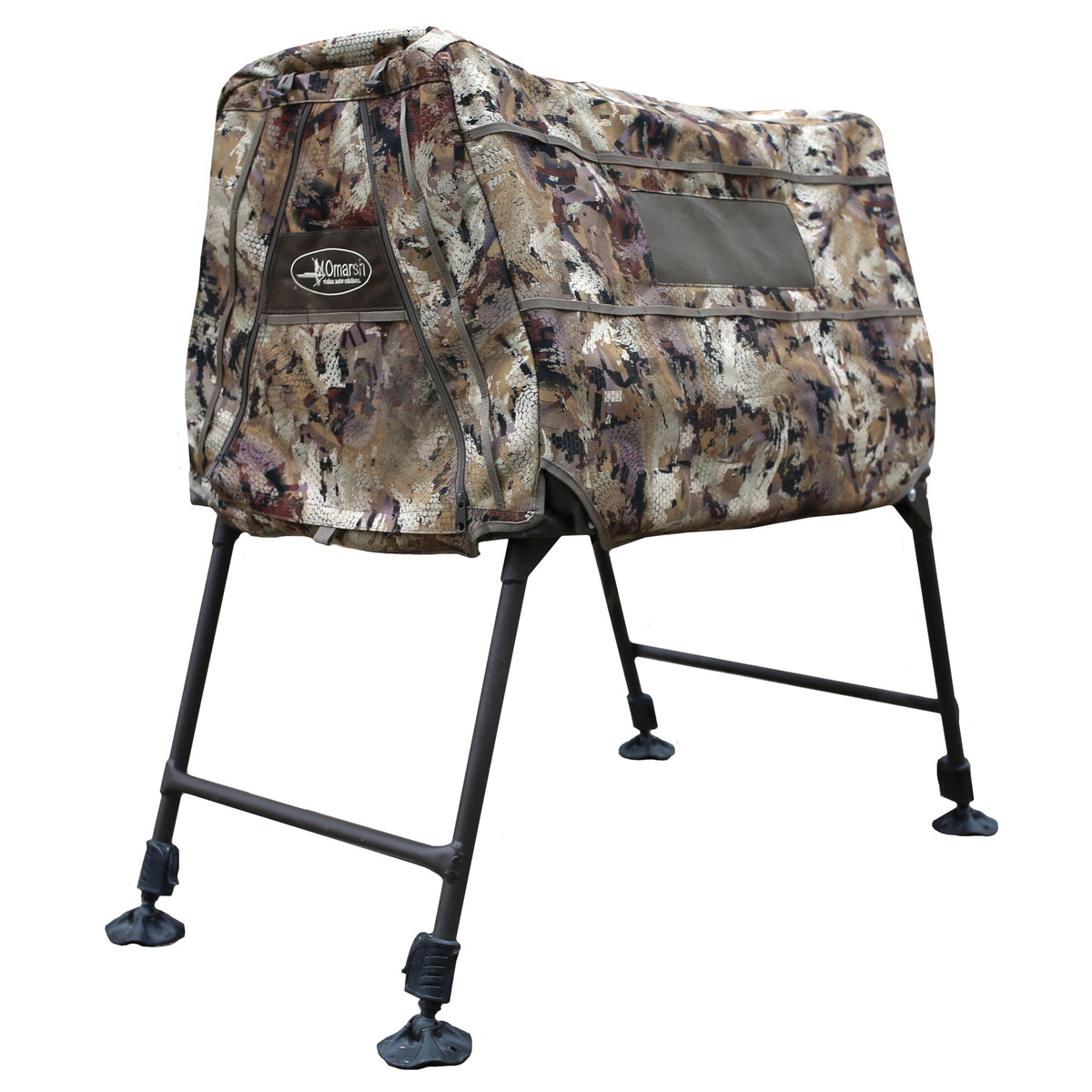 Momarsh Invisi-Lab 31" x 24" x 21" Dog Blind, Optifade Marsh Camouflage - Momarsh
