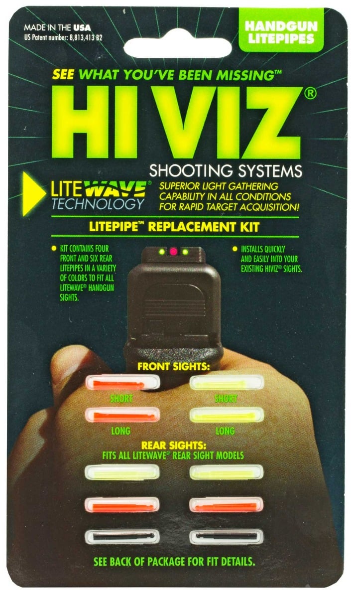 Hi-Viz Litewave Green/Red Front & Green/Red/Black Rear LitePipes Kit - LWH-KIT - Hiviz