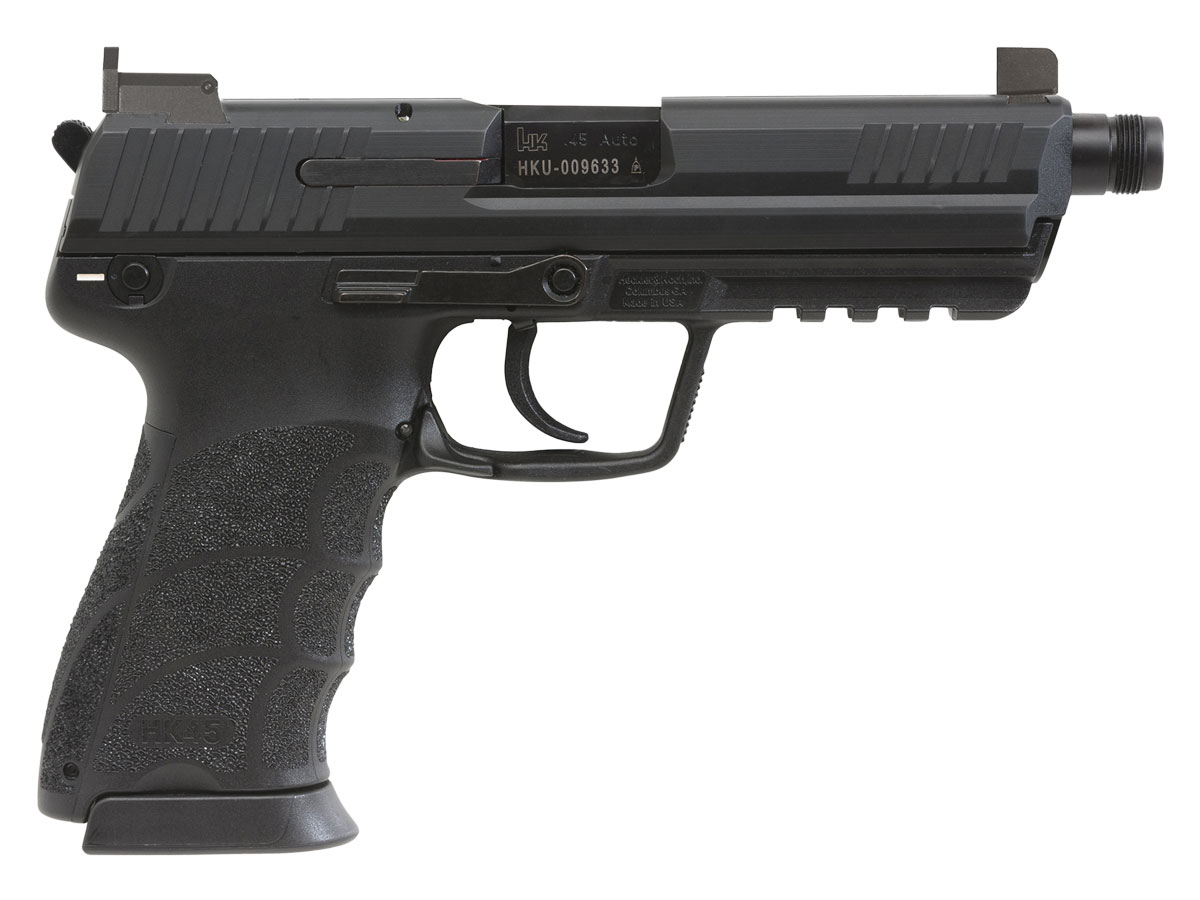 HK HK45 Tactical V7 LEM DAO .45 ACP Pistol, Black - 81000032 - H&K