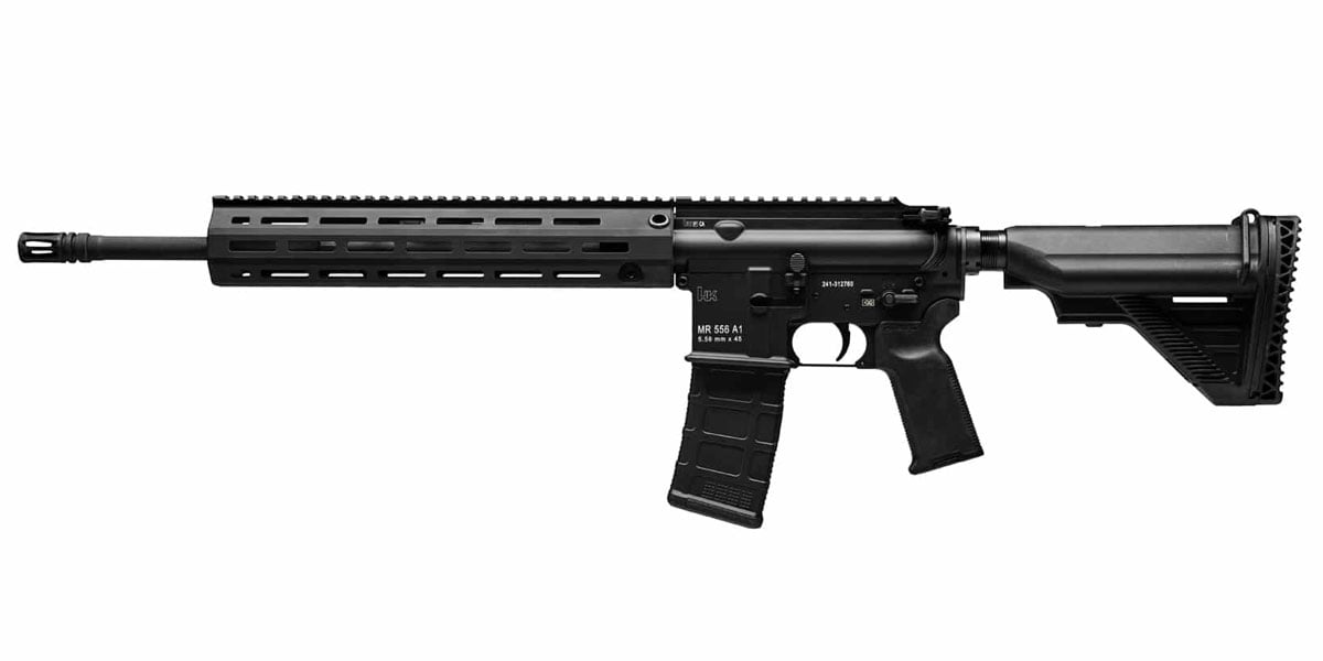 HK MR556A1 16.5" 10 Round 5.56x45 Rifle, Black - 81000580 - H&K