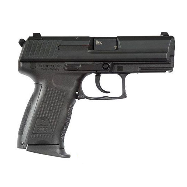 HK P2000 V3 DA/SA Rear Decocker 9mm Pistol, Black - 81000041 - H&K