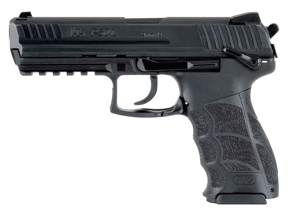 HK P30LS V3 DA/SA 9mm Pistol With Night Sights, Black - 81000124 - H&K