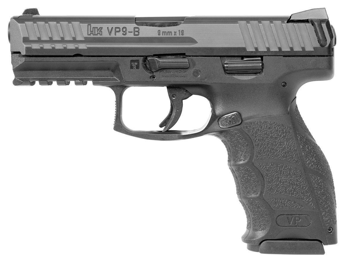 HK VP9-B 9mm Pistol With Night Sights, Black - 81000286 - H&K