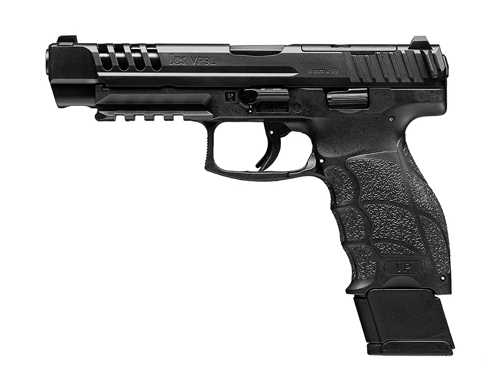 HK VP9L OR 9mm Pistol With Night Sights, Black - 81000592 - H&K